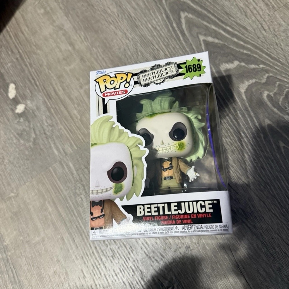 Funko Pop! Beetlejuice Figure with Green Hair and Black Outfit